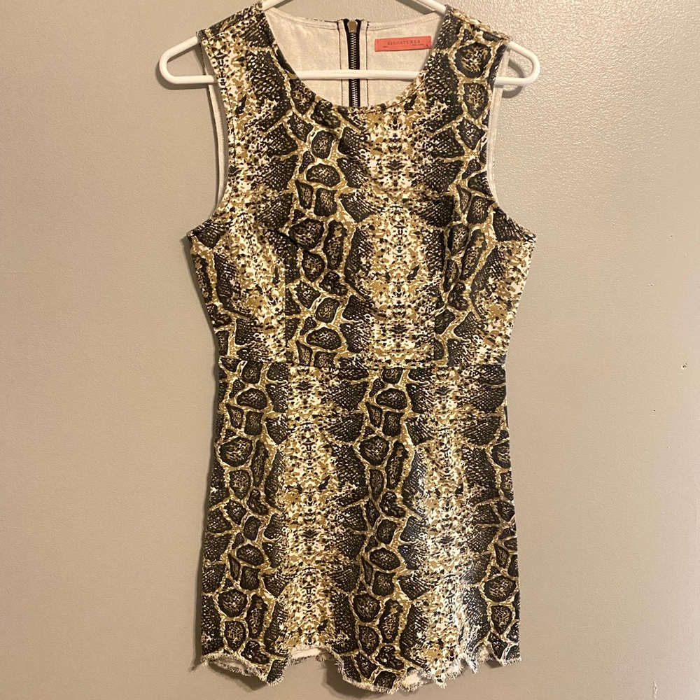 Boutique Snakeskin Dress